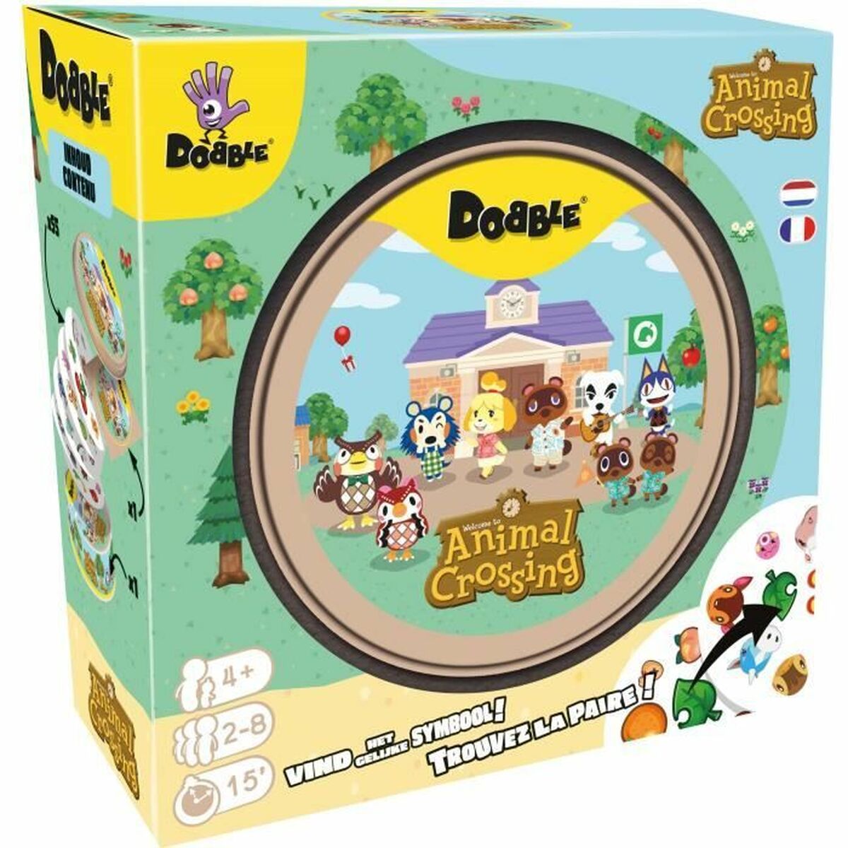 Sällskapsspel Asmodee Dobble : Animal Crossing 14 x 9 x 14 cm