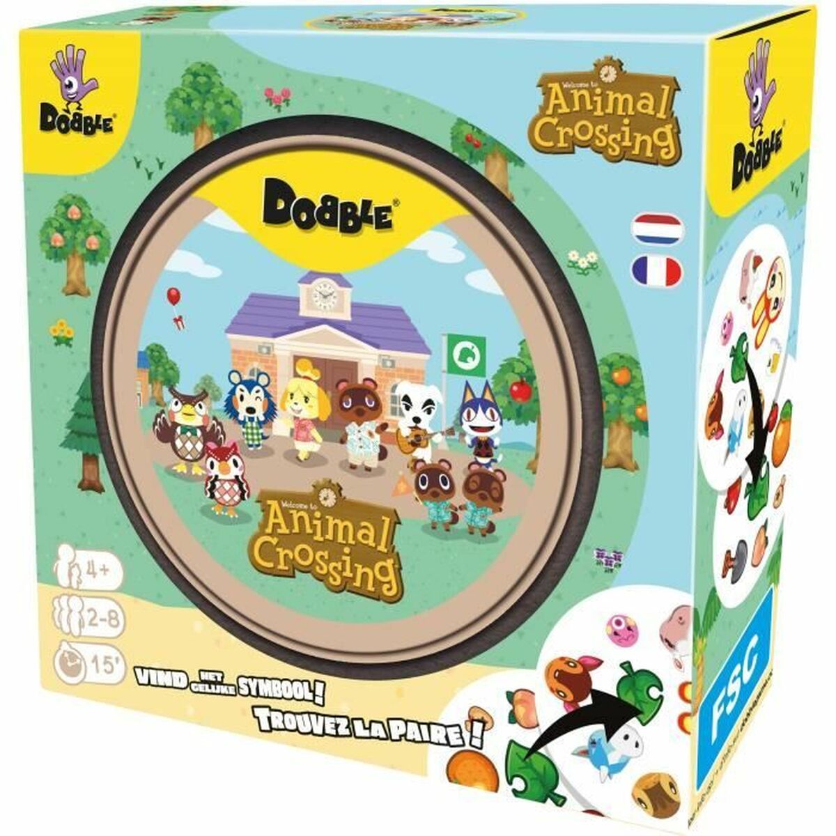 Sällskapsspel Asmodee Dobble : Animal Crossing 14 x 9 x 14 cm - 2