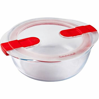 Behållare för matkonservering Pyrex Cook & Heat 1,1 L Transparent 3 Delar