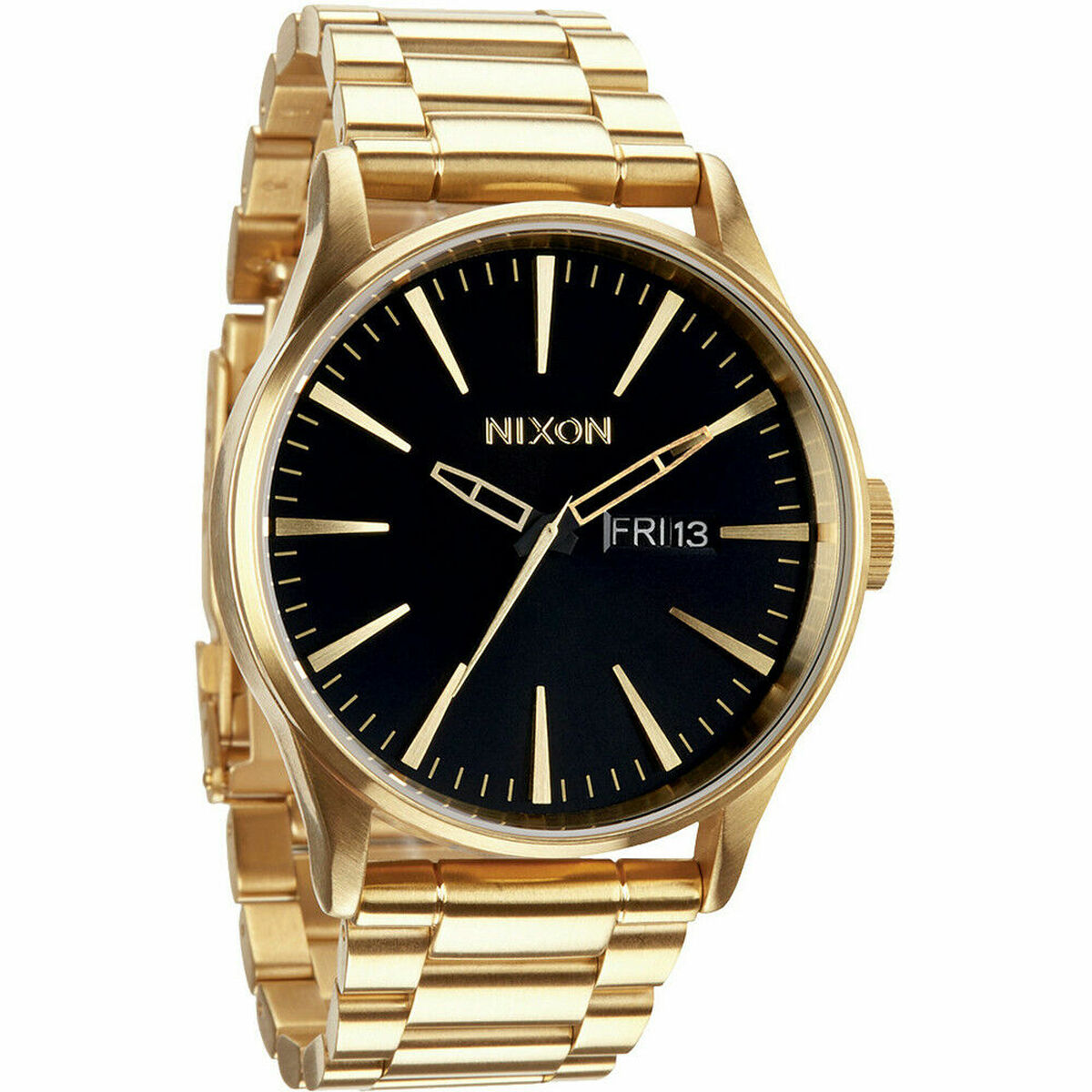 Herrklocka Nixon A356-510 Svart Guld