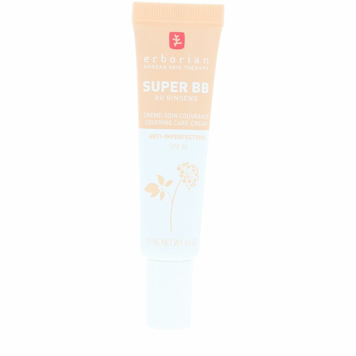 Hydrerande kräm med färg Erborian SUPER BB CREAM Gyllene Spf 20 15 ml