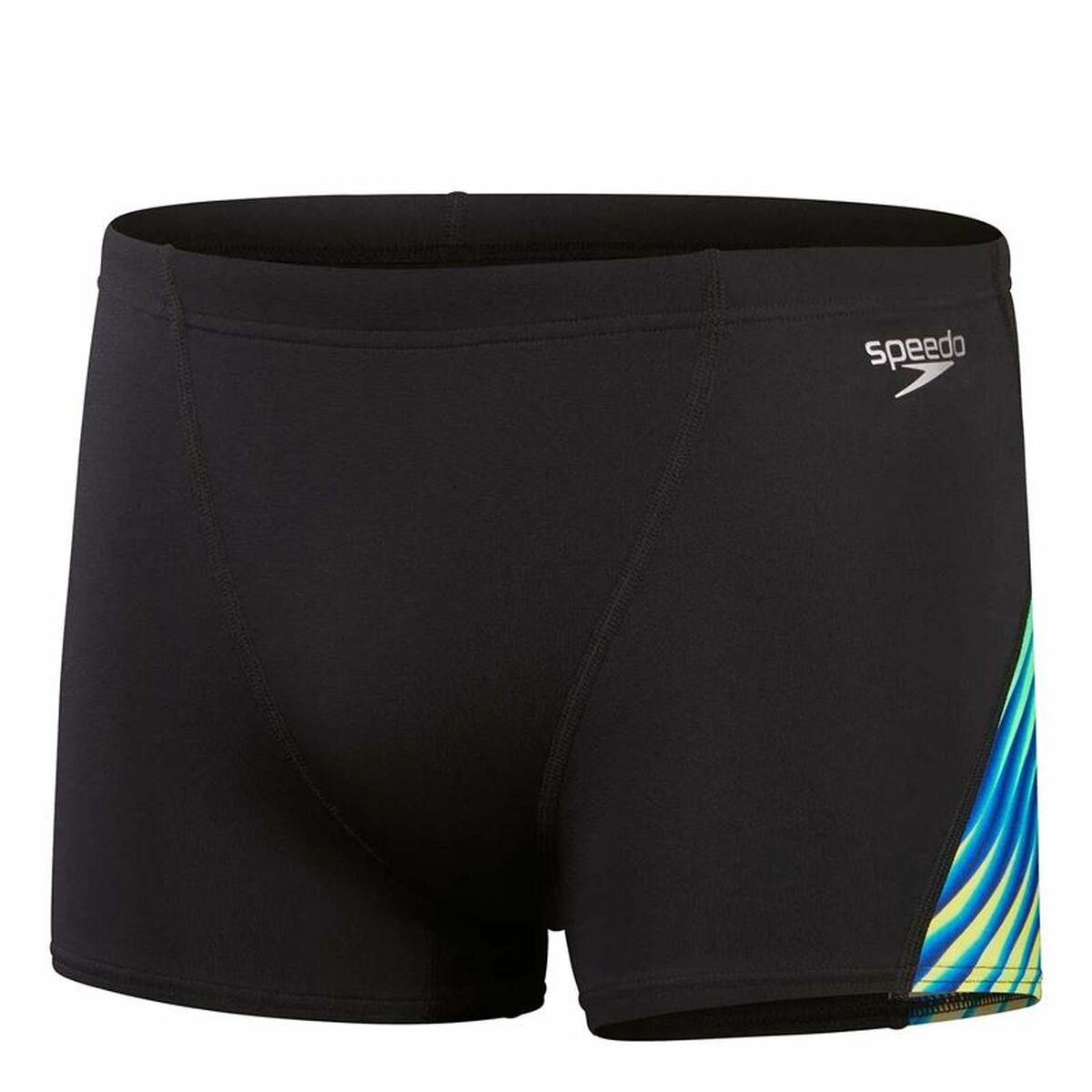 Badbyxor för Barn Speedo Allover Digi V-Cut Svart