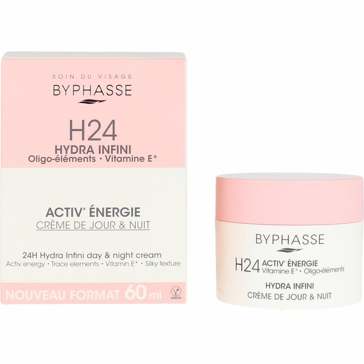 Fuktgivande ansiktskräm Byphasse Hydra Infini 50 ml 60 ml 24 timmar
