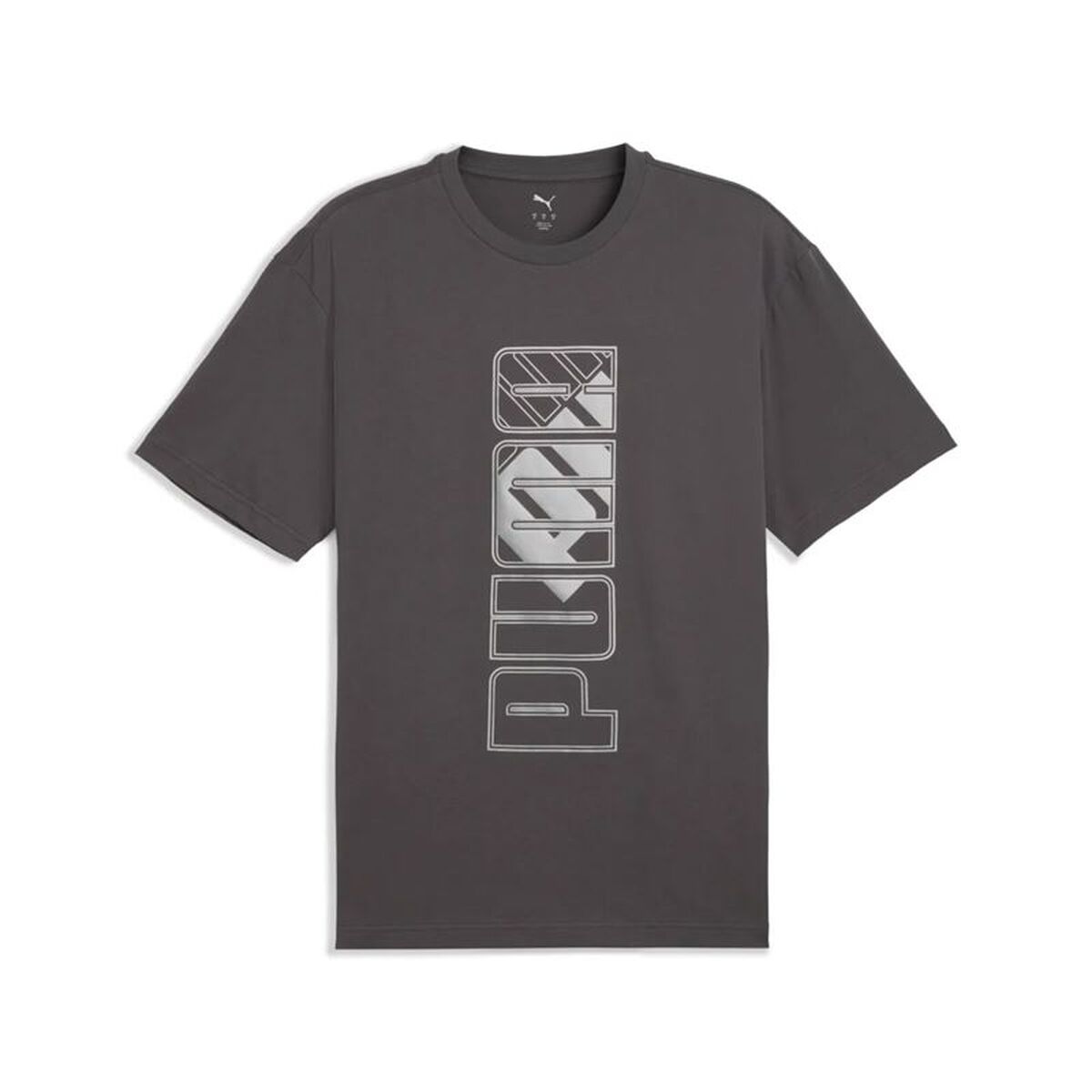 T-shirt med kortärm Herr Puma Maximal Metallic Relaxed Grå