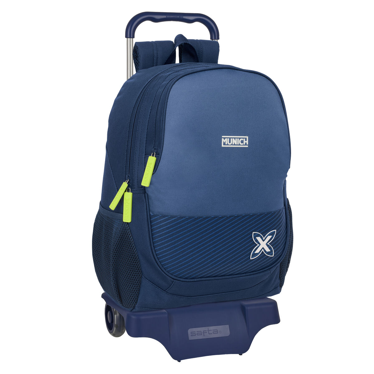 Skolväska med hjul Munich Blue indigo Blå 32 x 44 x 16 cm