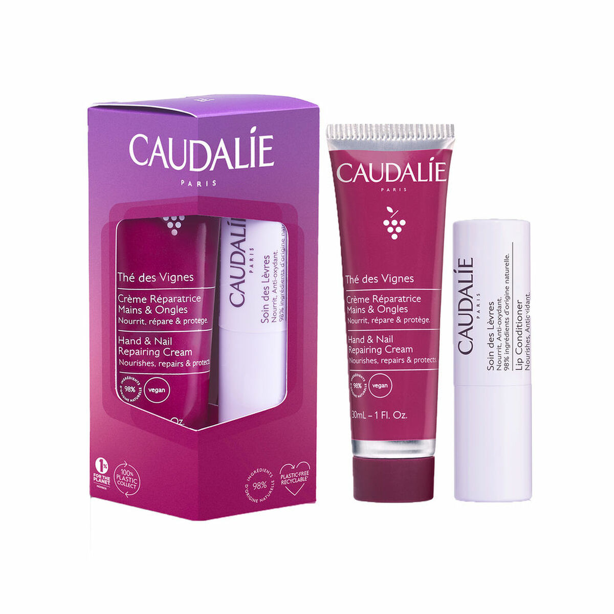 Unisex skönhetsset Caudalie THÉ DES VIGNES 2 Delar