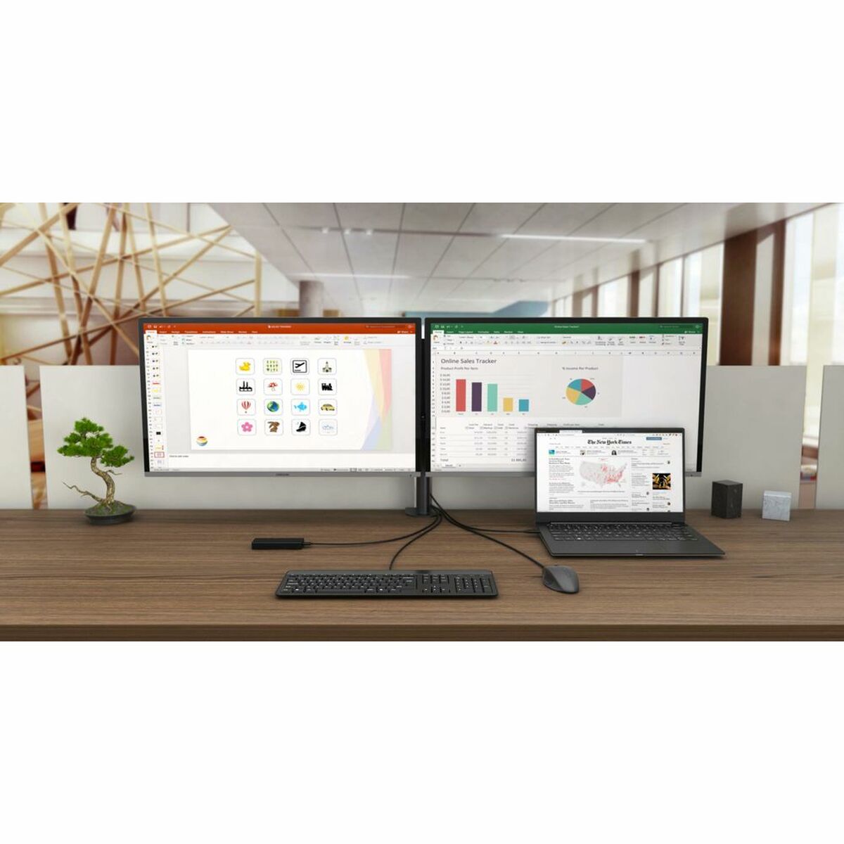 USB-HUB i-Tec C31DUALDPDOCKPD - 2