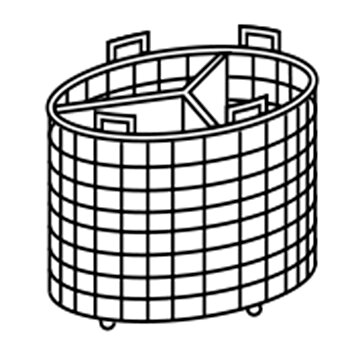 Pasta korg för 100 liter kokande kastrull 3 sektorer