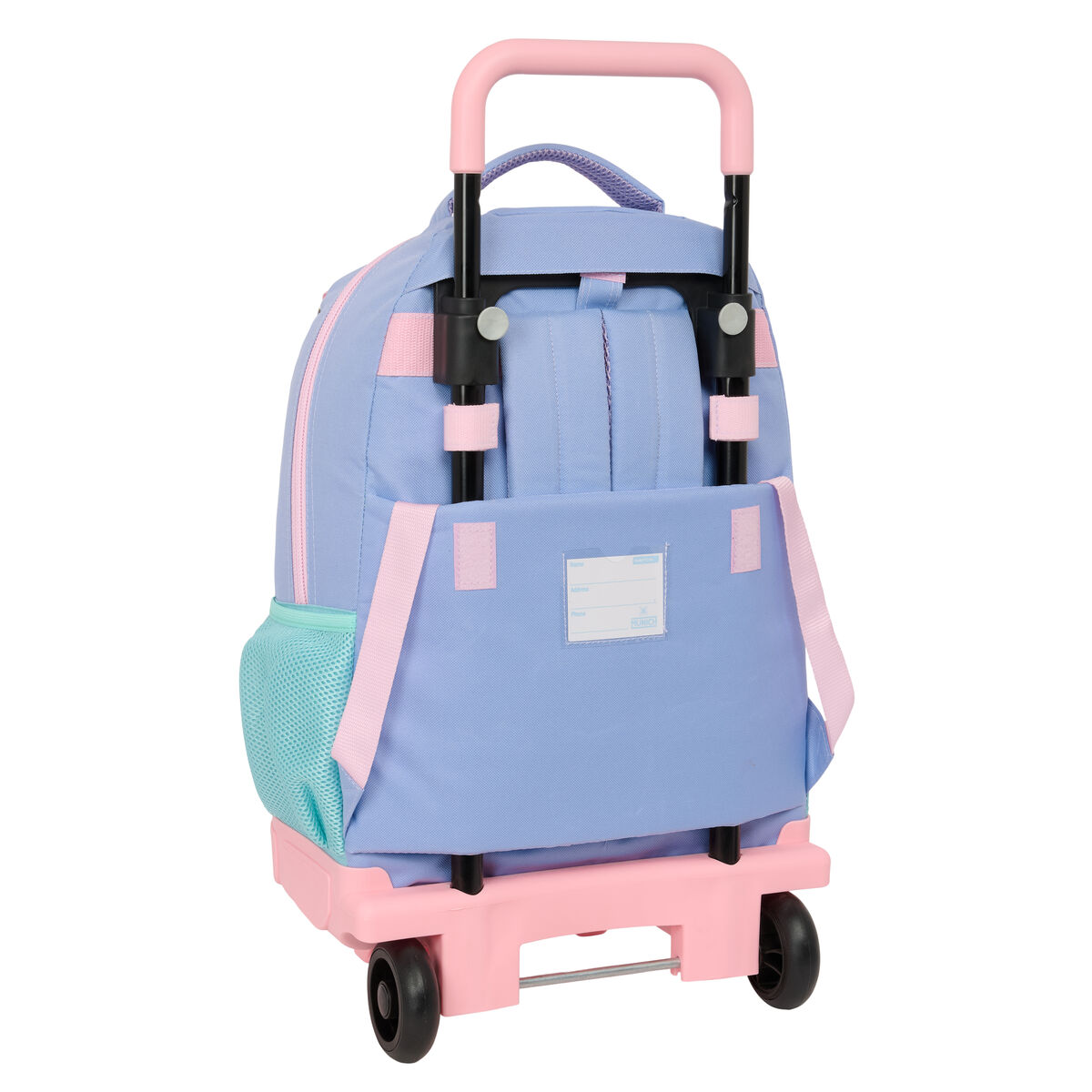 Skolväska med hjul Munich Mellow Blå Rosa Himmelsblå 33 x 45 x 22 cm - 2