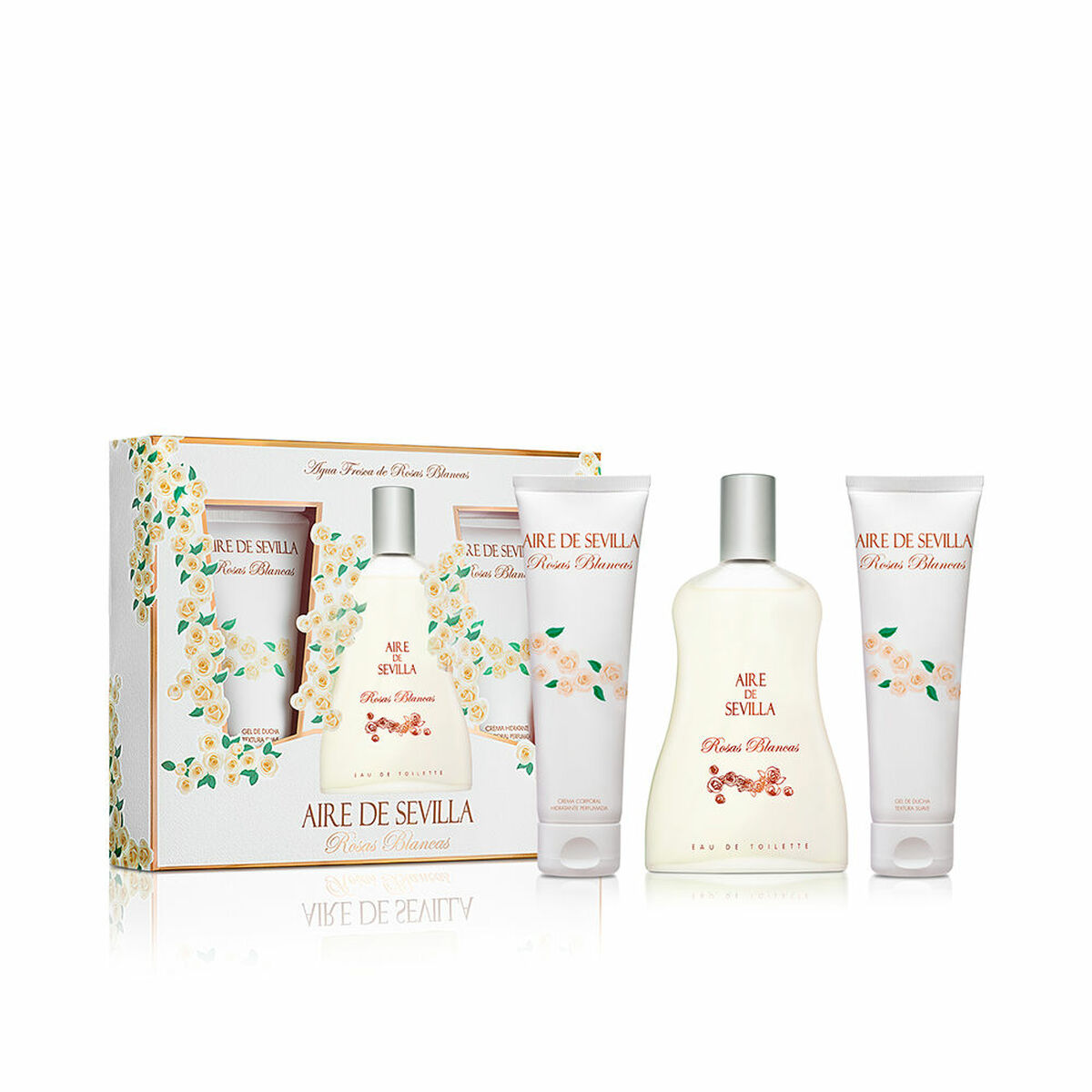Parfymset Damer Aire de Sevilla Rosas Blancas 3 Delar