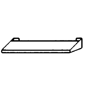 Främre hylla l=1200 mm