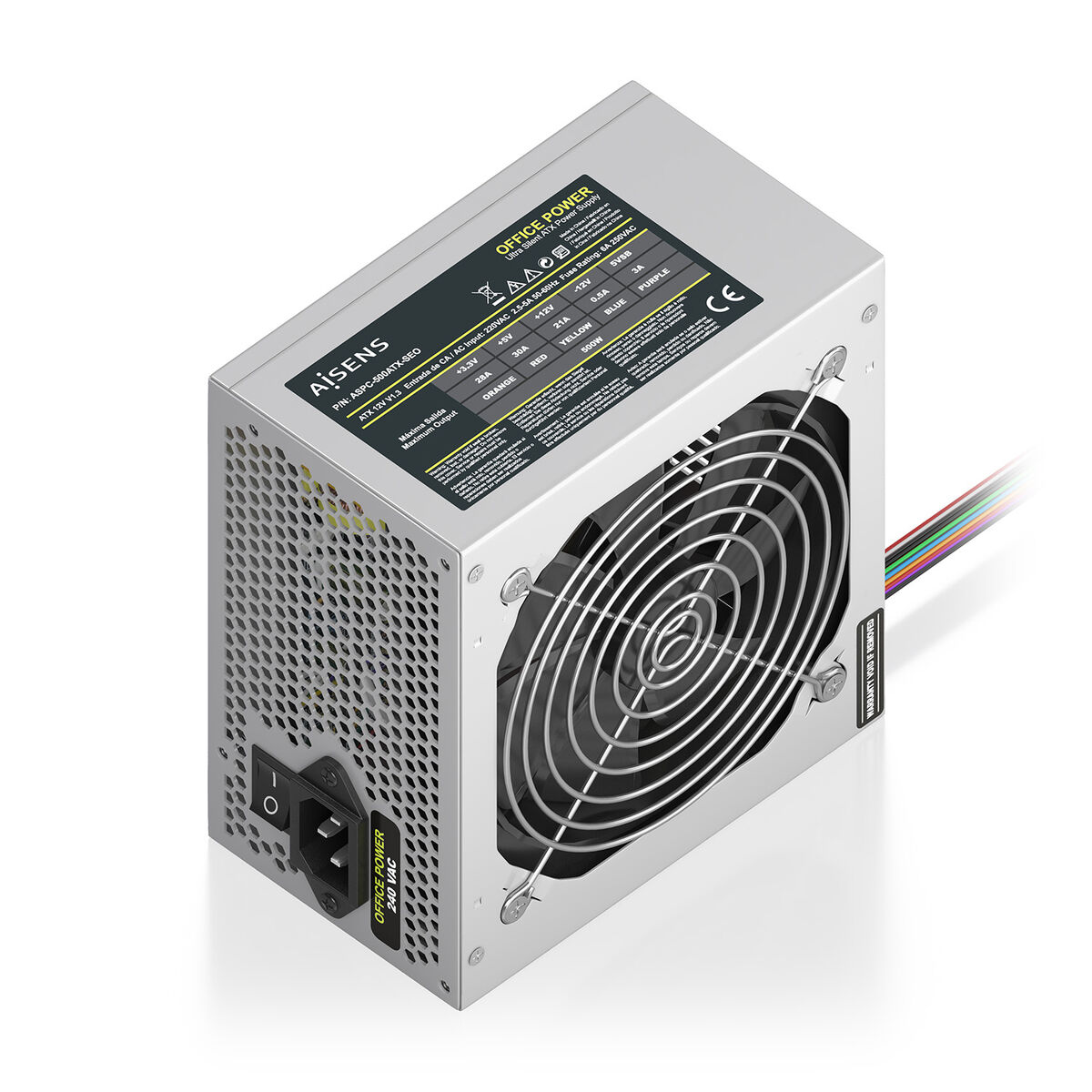 Strömtillförsel Aisens ASPC-500ATX-SEO ATX 500 W 50 W