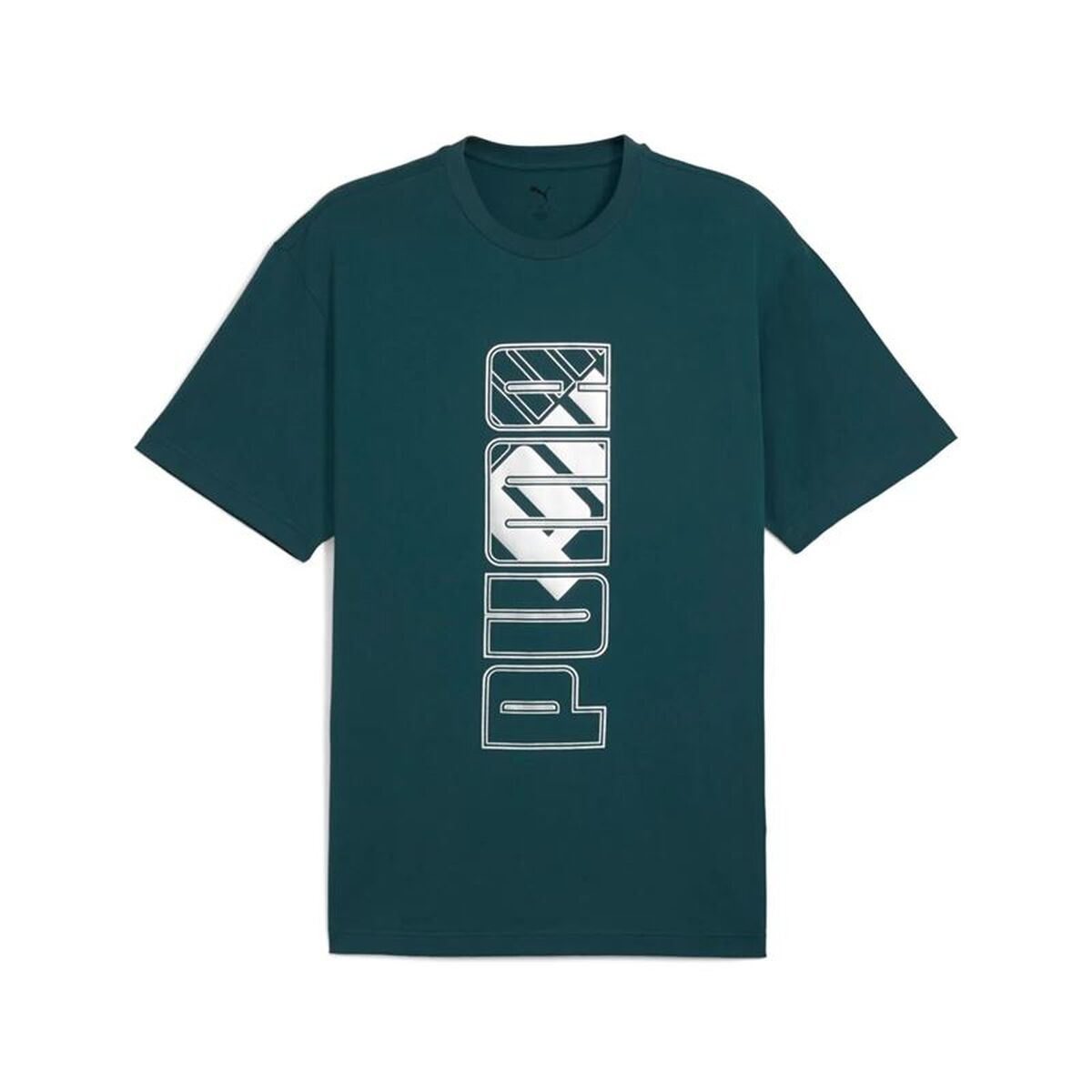 T-shirt med kortärm Herr Puma Maximal Metallic Relaxed Grön