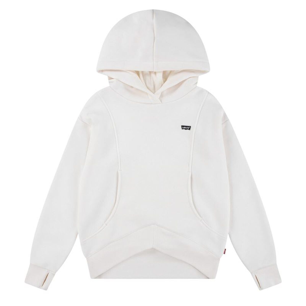Luvtröja, Flickor Levi's Batwing Patch Vit