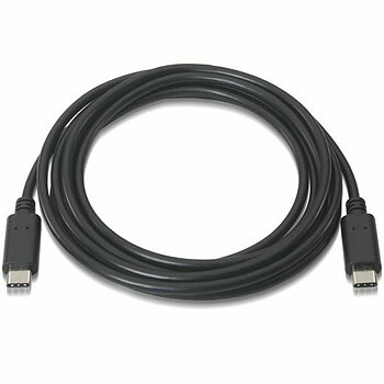 USB-C-kabel Aisens A107-0056 Svart 1 m