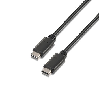 USB-C-kabel Aisens A107-0056 Svart 1 m