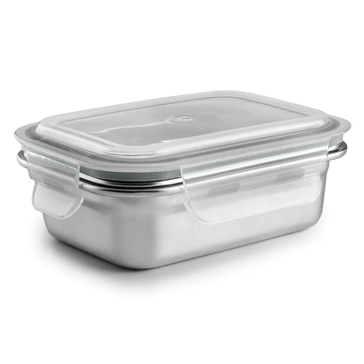 Lunchlåda Ibili 669306 Rostfritt stål Rektangulär 600 ml