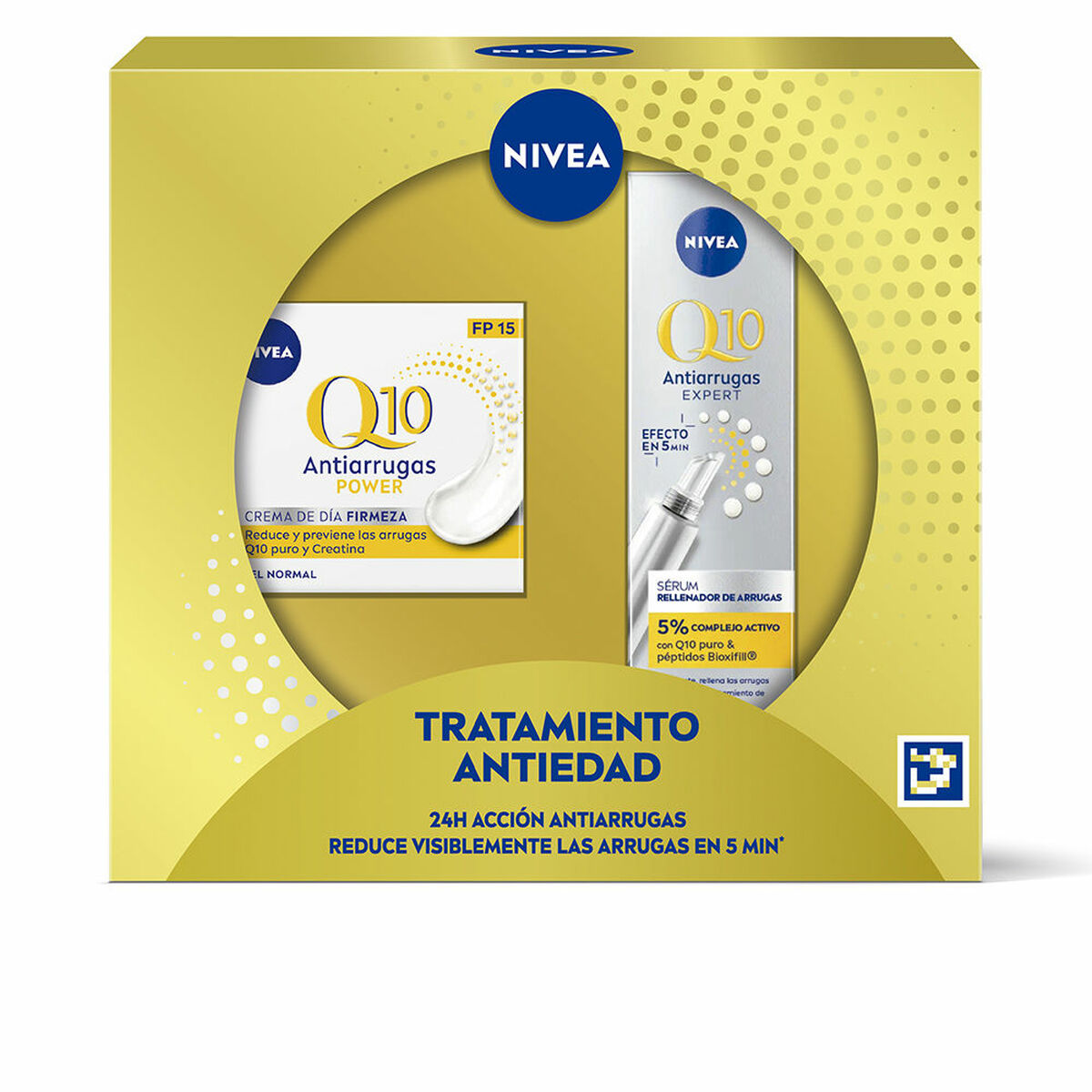 Kosmetikset Damer Nivea Q10 ANTI-ARRUGAS Anti age Q10 2 Delar