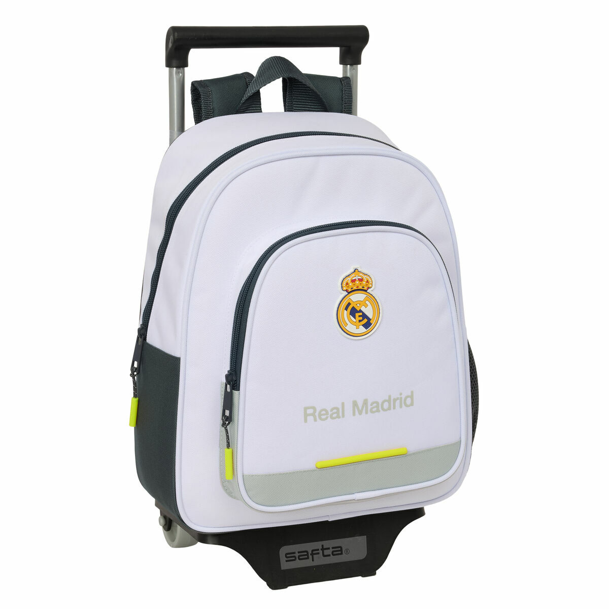 Skolryggsäck Real Madrid C.F. Vit 28 x 34 x 10 cm