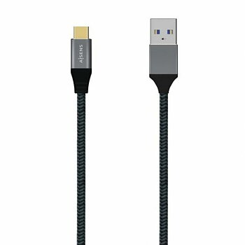 USB A till USB-C Kabel Aisens A107-0633 Grå 2 m