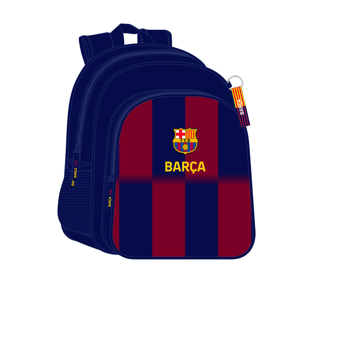 Skolryggsäck F.C. Barcelona Blå Rödbrun 32 x 38 x 12 cm