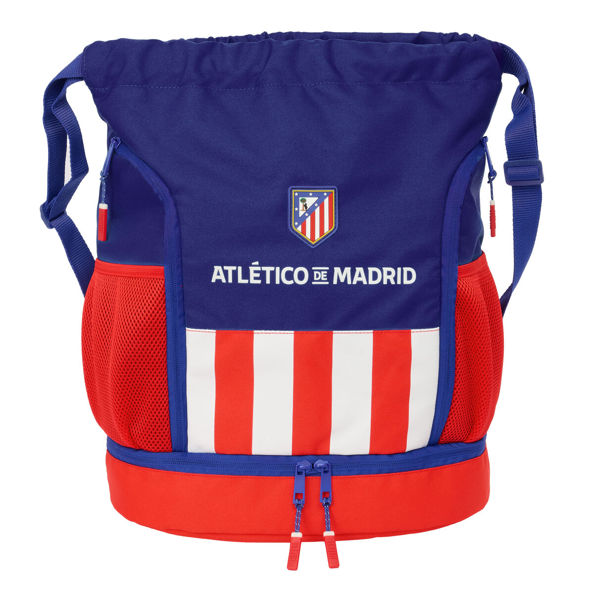 Skopåse med remmar Atlético Madrid Blå Vit Röd 35 x 40 x 1 cm