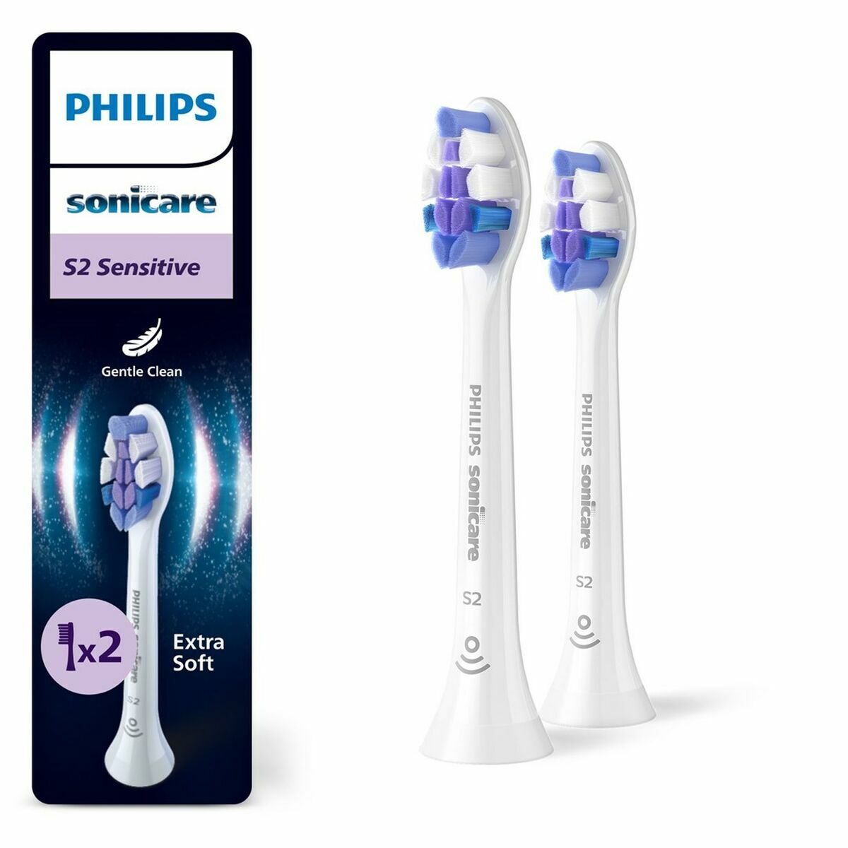 Tandborsthuvud Philips OPTIMALWHITEHX6062/87PACKDE2CA (2 antal)