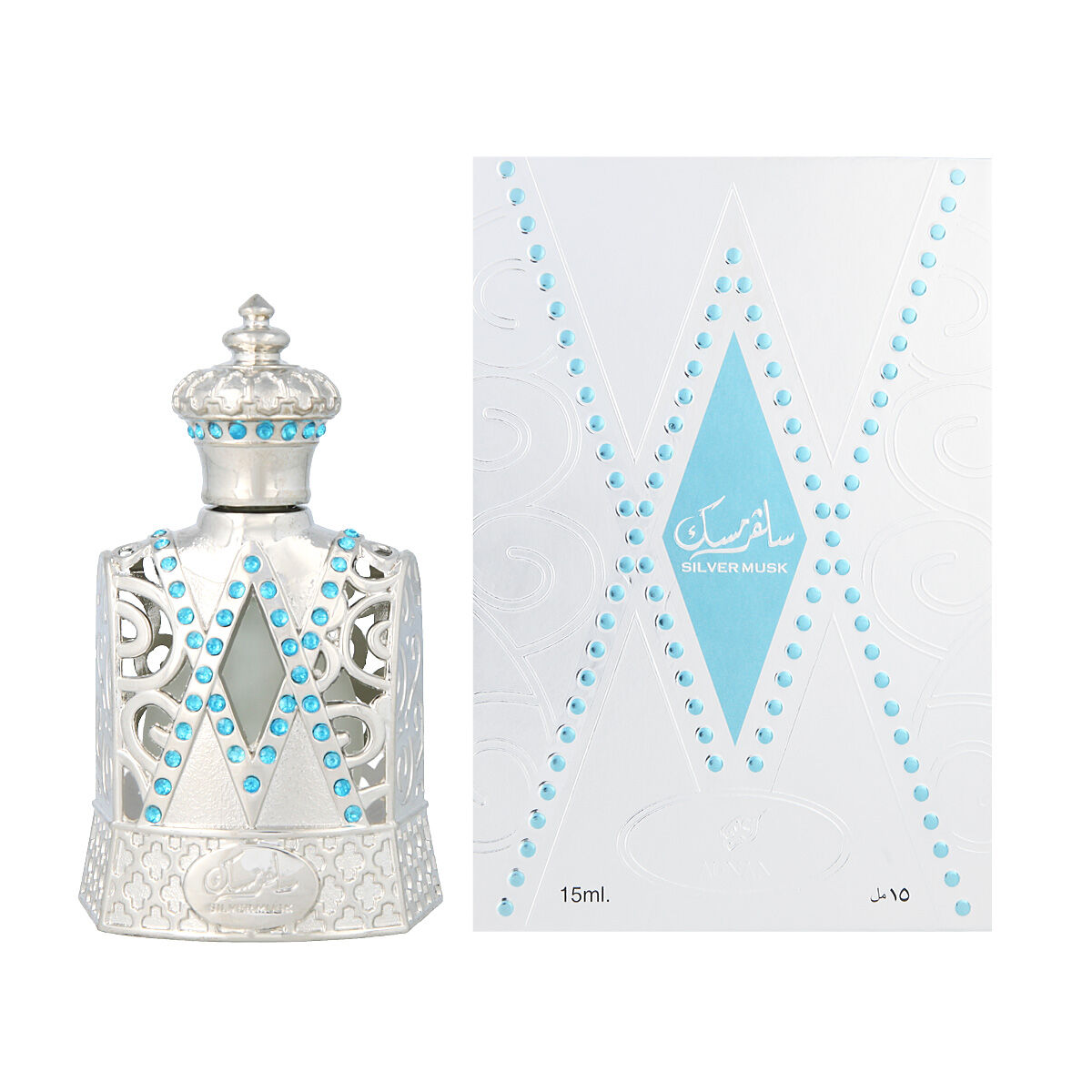 Parfymerad olja Afnan Silver Musk 15 ml
