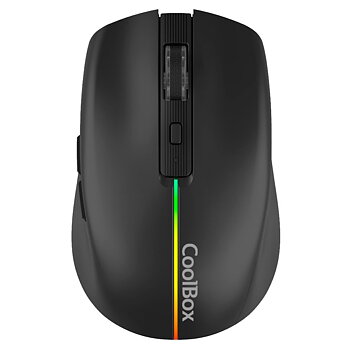 Gamingmus med musmatta CoolBox W01 1600 dpi Svart