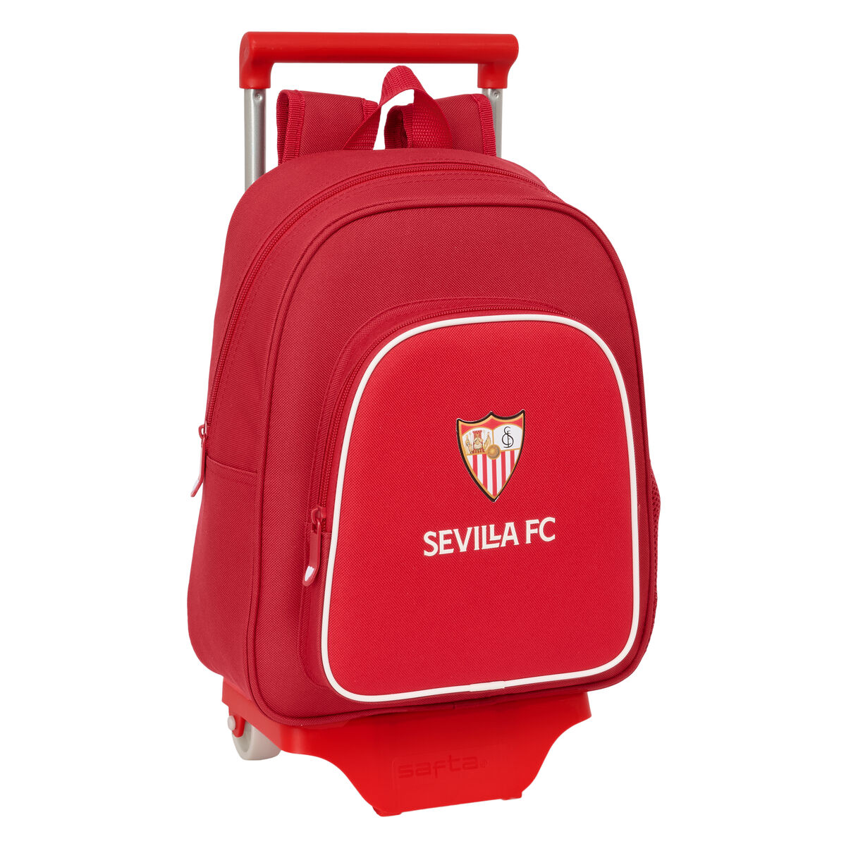 Skolväska med hjul Sevilla Fútbol Club Röd 28 x 34 x 10 cm
