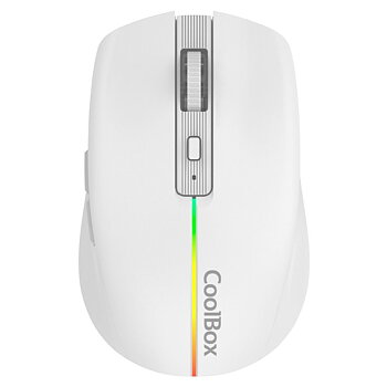 Gamingmus med musmatta CoolBox W01 Vit 1600 dpi