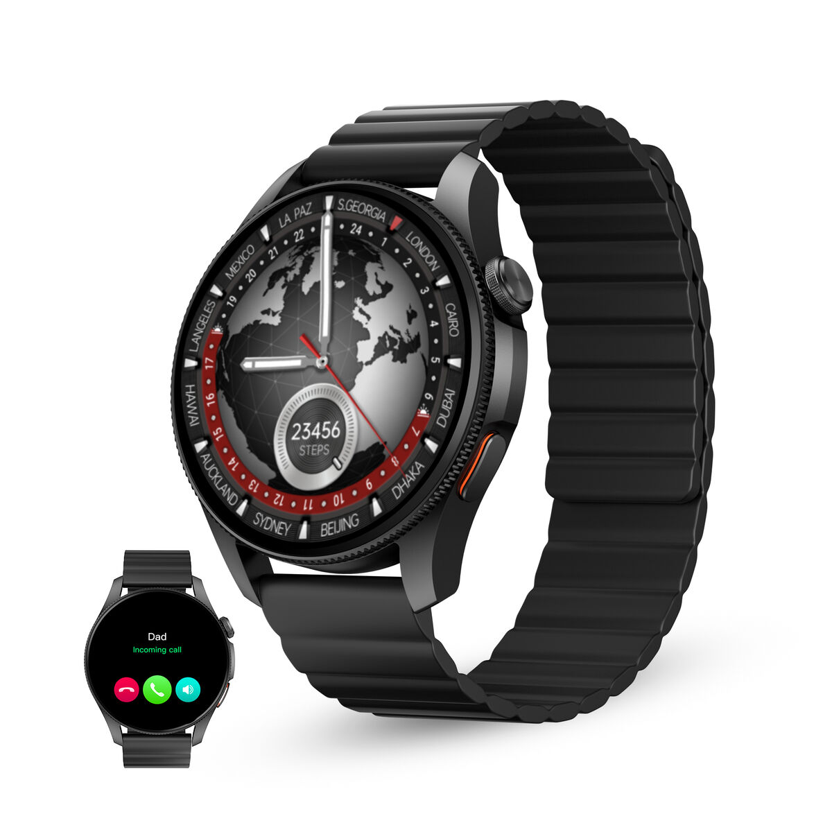 Smartklocka KSIX KSIX Horizon Svart 1,43" 46 mm
