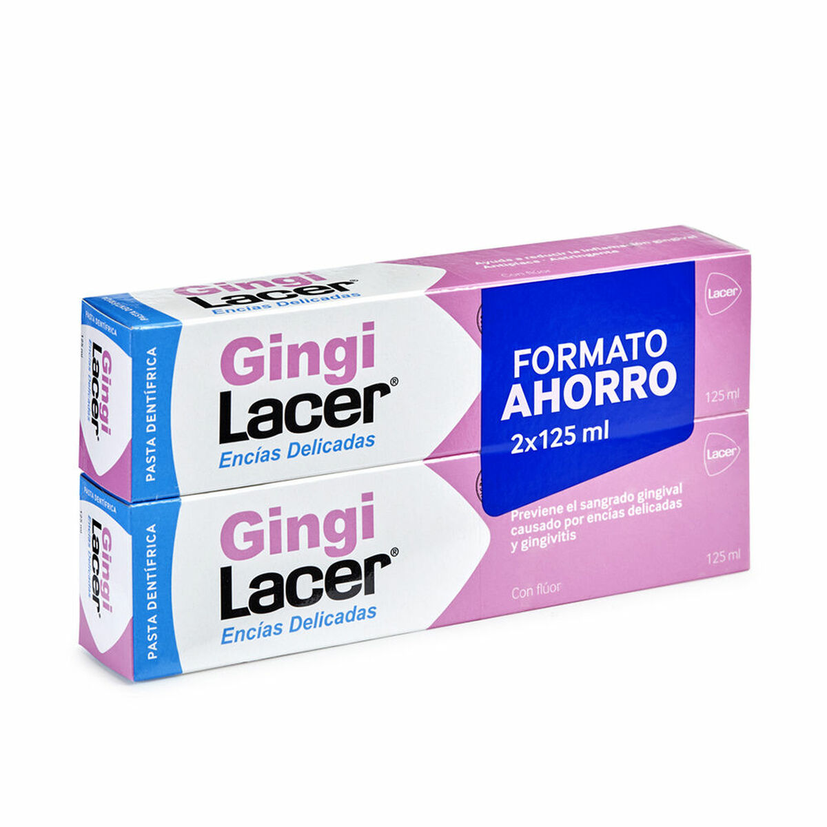Tandkräm för känsligt tandkött Lacer Gingilacer Pasta Dentífrica 125 ml 2 x 125 ml (2 Delar)