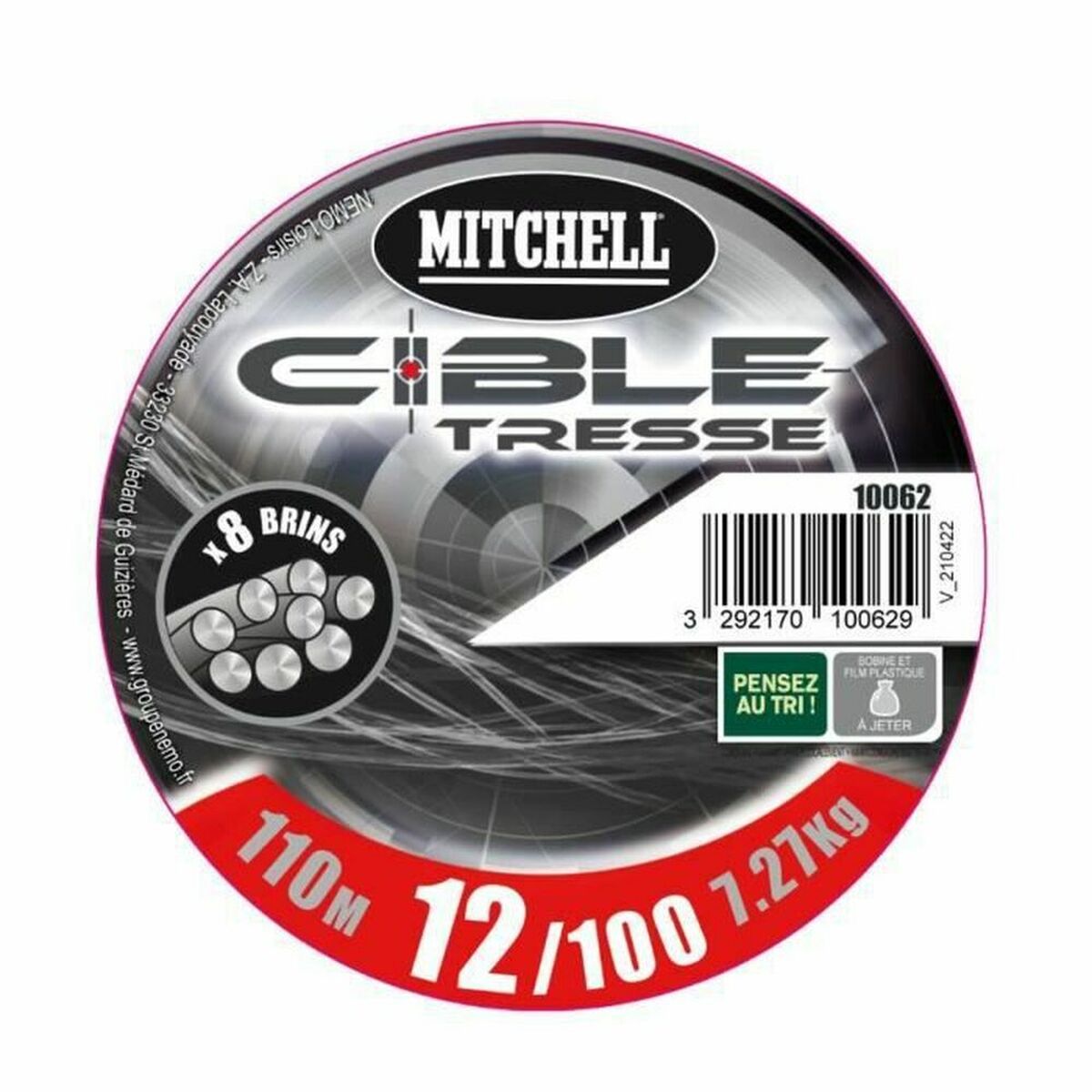 Fisklina MITCHELL 110 mm 0,15 mm 7,27 kg