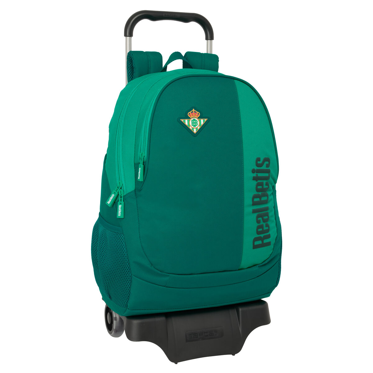 Skolväska med hjul Real Betis Balompié Grön 30 x 43 x 14 cm