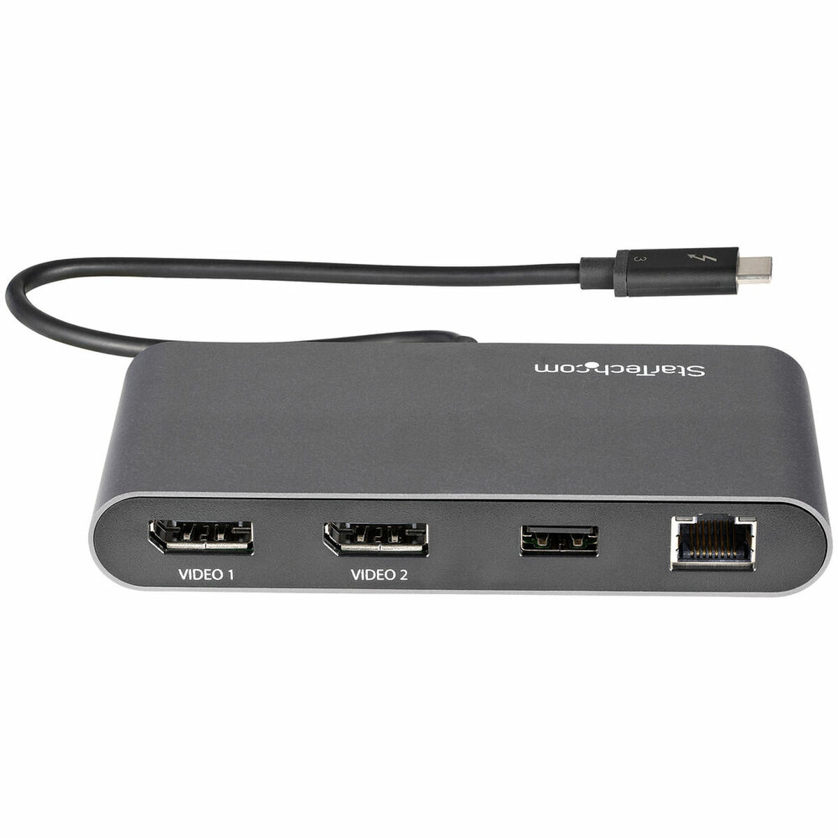 Dockstation Startech TB3DKM2DPL 4K Ultra HD Grå - 3