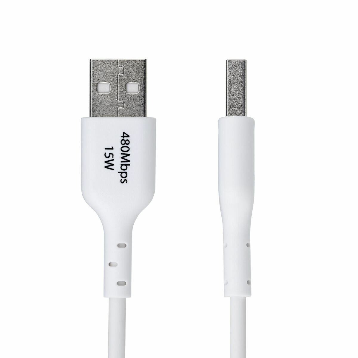 USB-kabel Startech USB2AC1MNCWHE Vit 1 m - 2