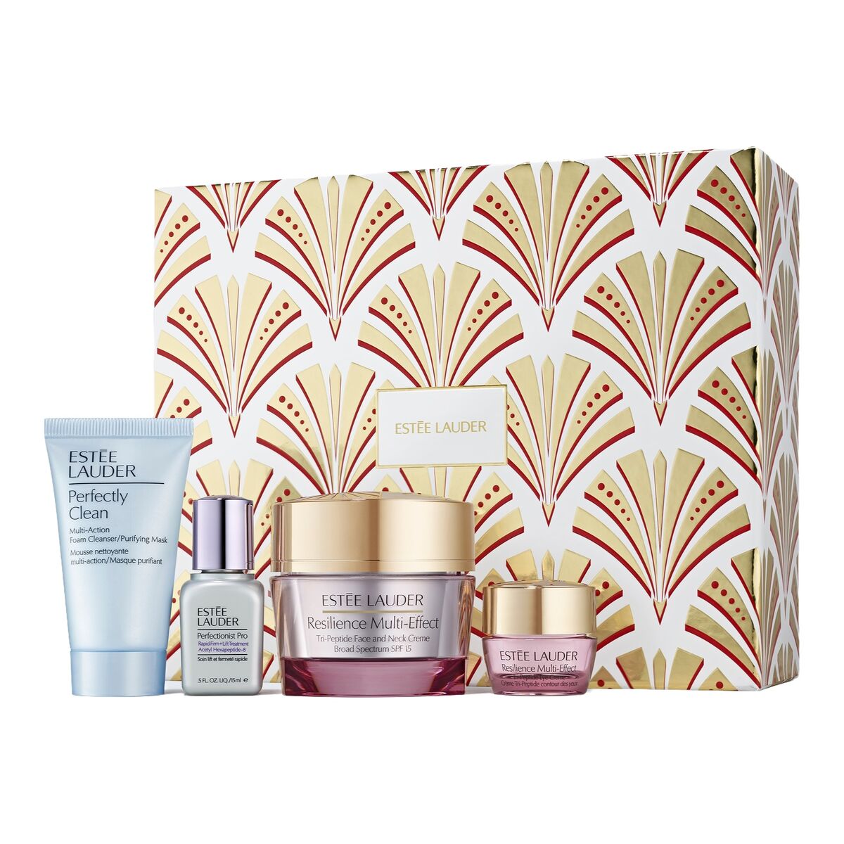 Unisex skönhetsset Estee Lauder RESILIENCE 4 Delar
