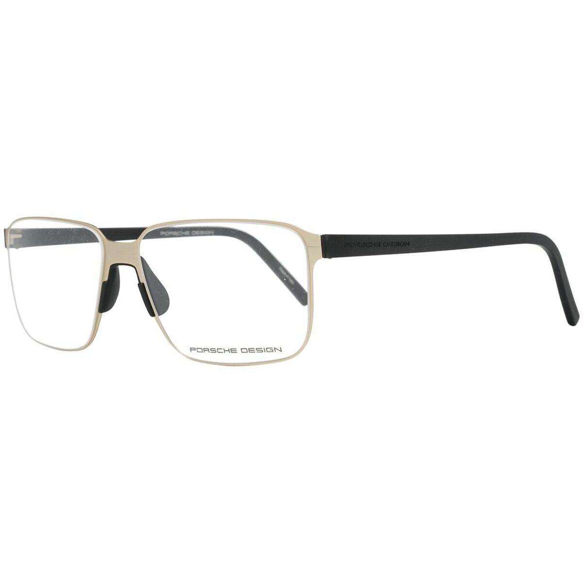Glasögonbågar Porsche P8313-57B Svart Gyllene ø 57 mm