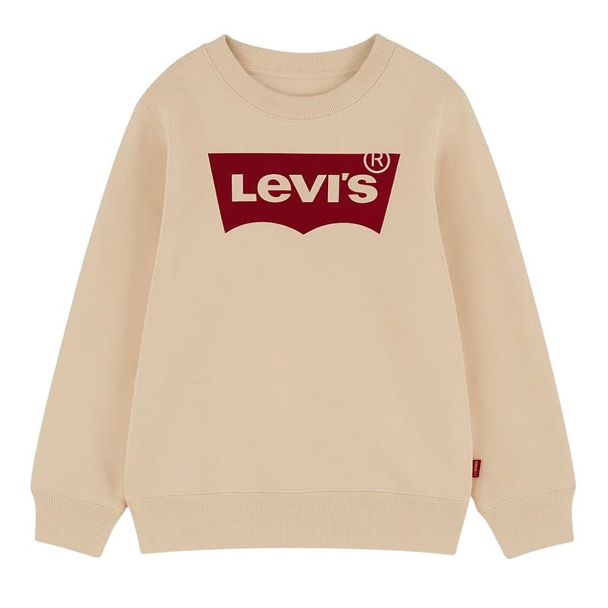 Tröja utan huva Barn Levi's Batwing Crewneck Vit