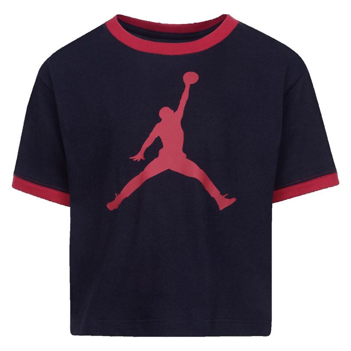 Barn T-shirt med kortärm Nike Essentials Ringer Svart