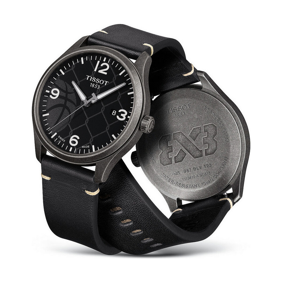 Herrklocka Tissot GENT XL 3X3 STREET BASKETBALL - SPECIAL PACK. 2 STRAPS (Ø 45 mm) - 2
