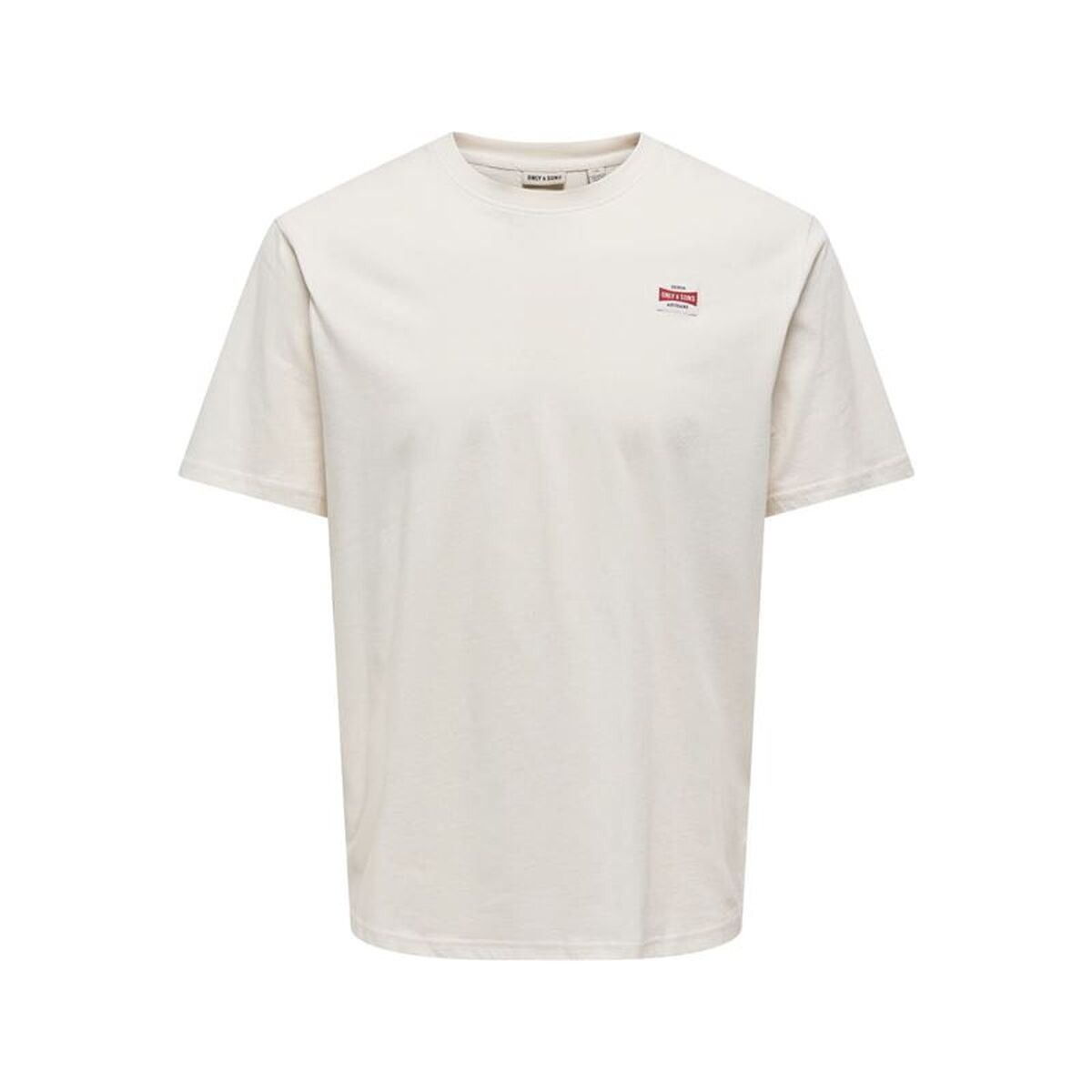 T-shirt med kortärm Herr Only & Sons Onsdawson Reg Vit