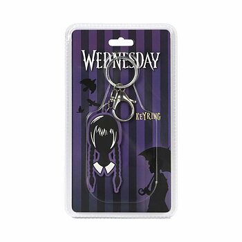 Nyckelkedja Wednesday Head Svart