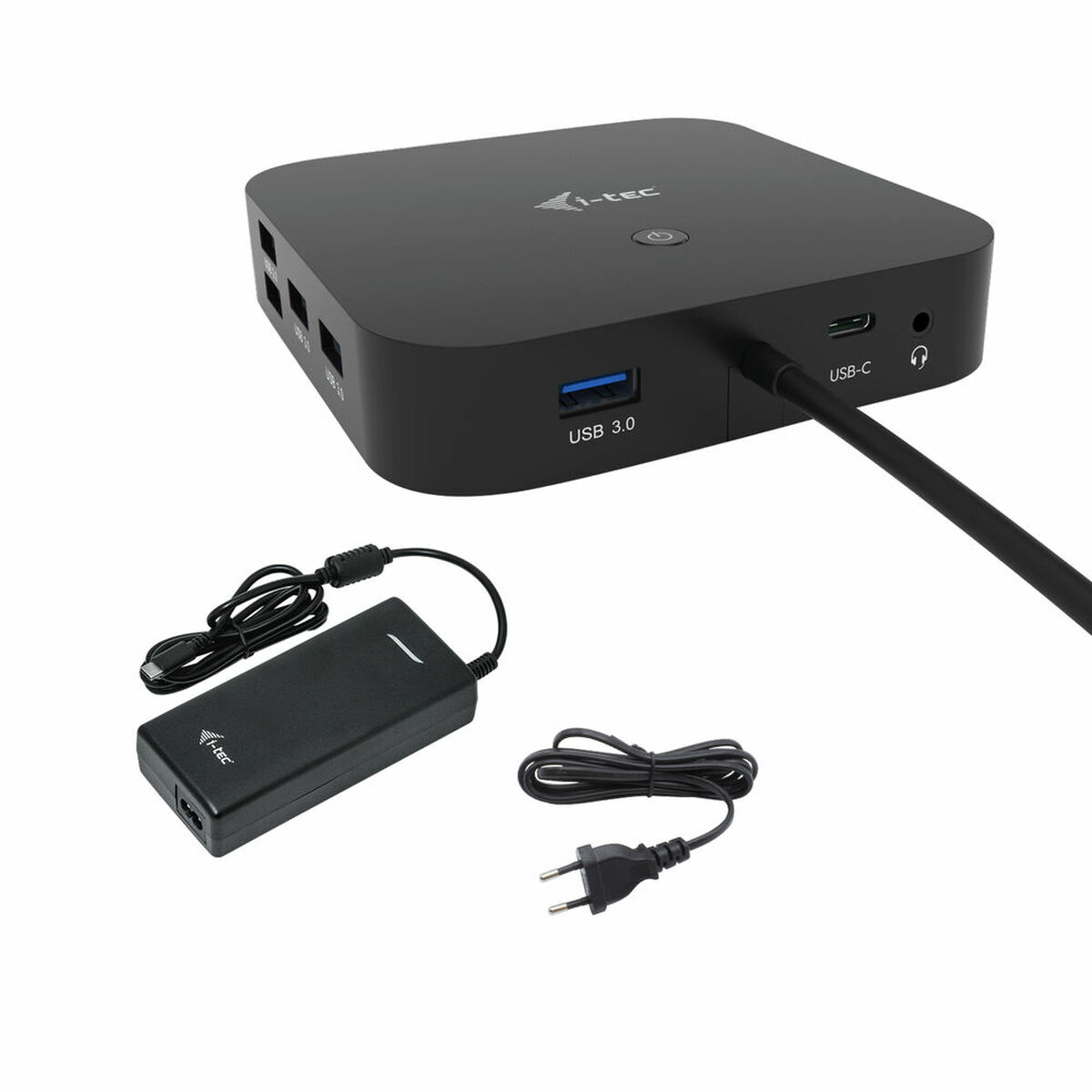 USB-HUB i-Tec C31HDMIDPDOCKPD100 Svart 100 W