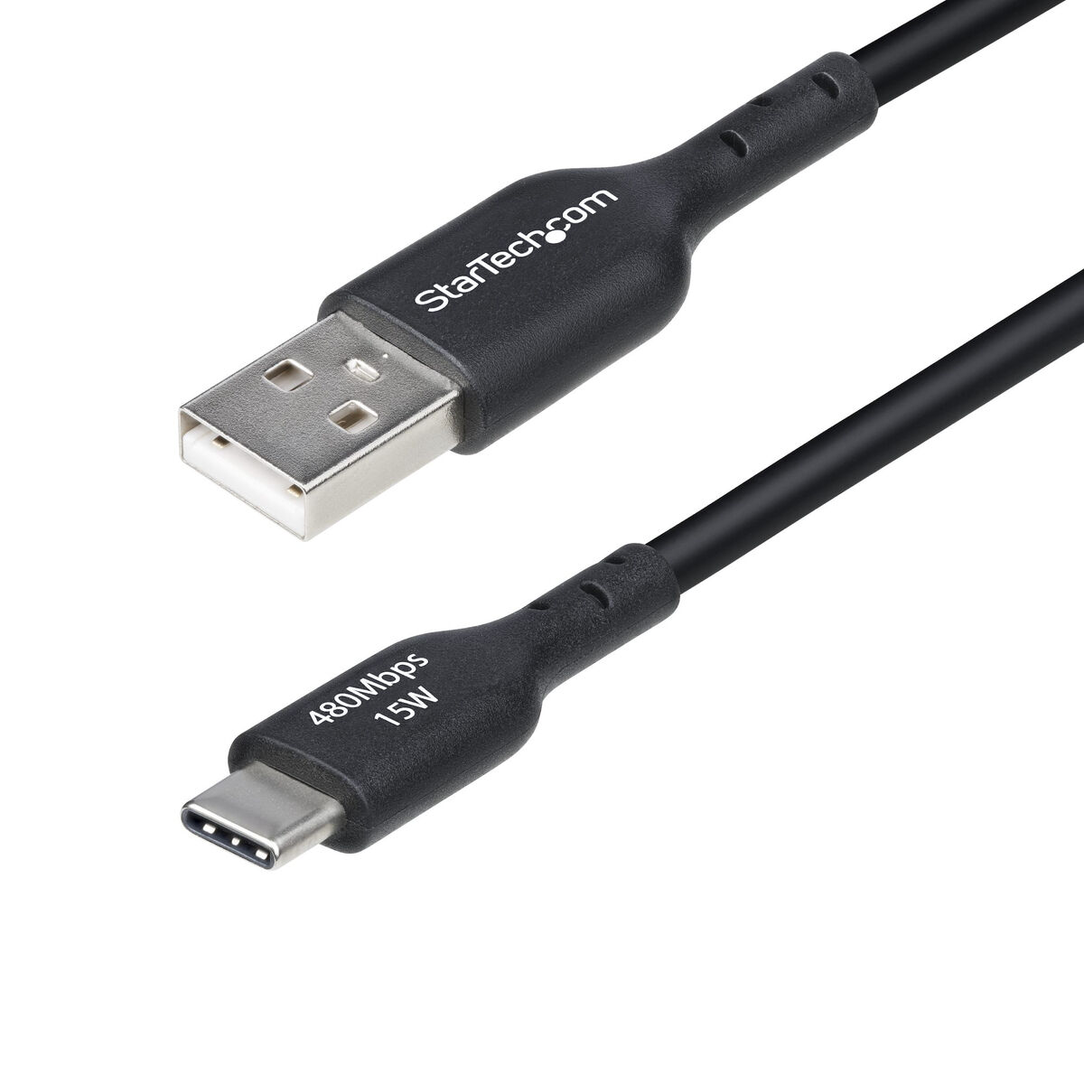 USB-kabel Startech USB2AC15CMBK Svart