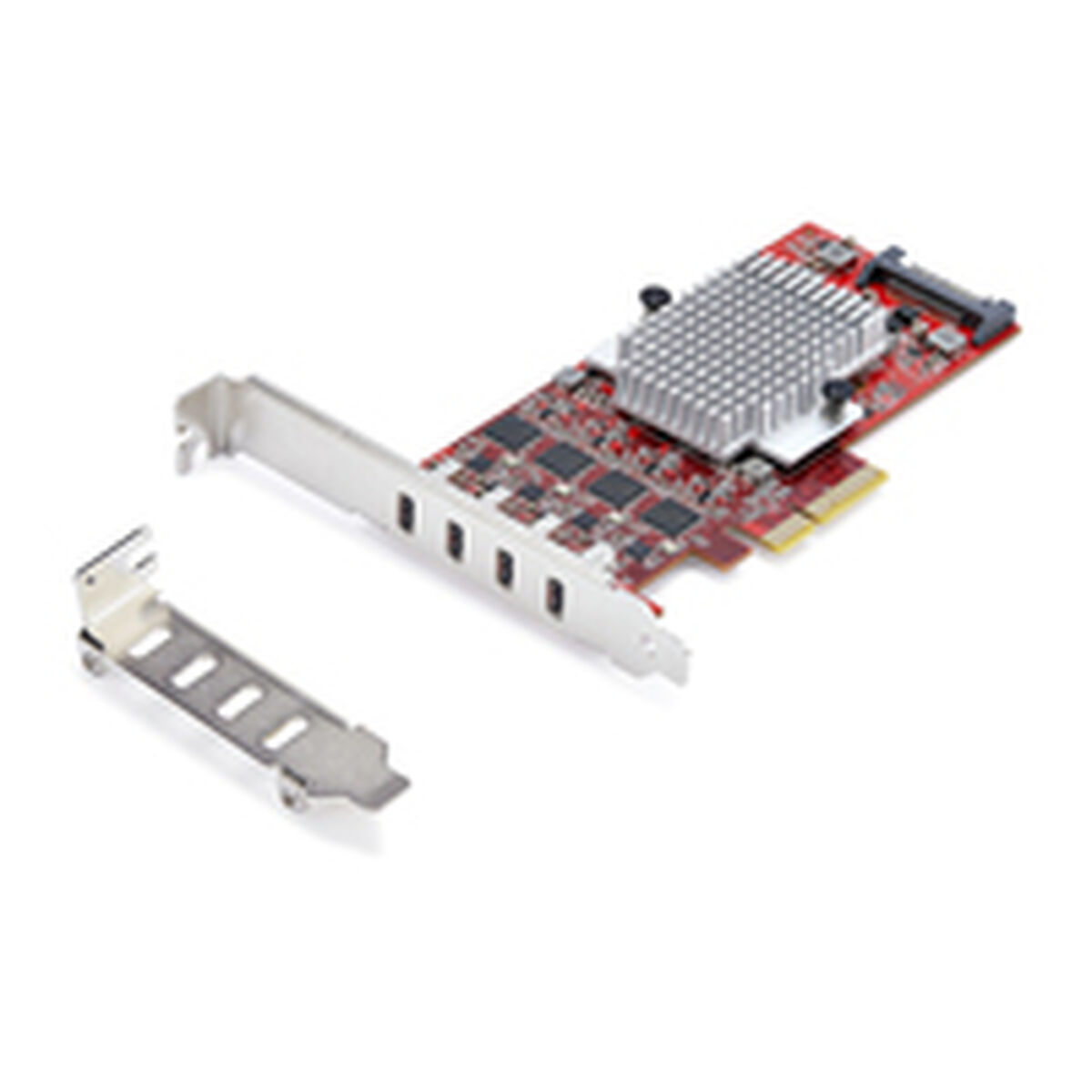 USB-kabel Startech P10Q4C-USB-CARD Röd