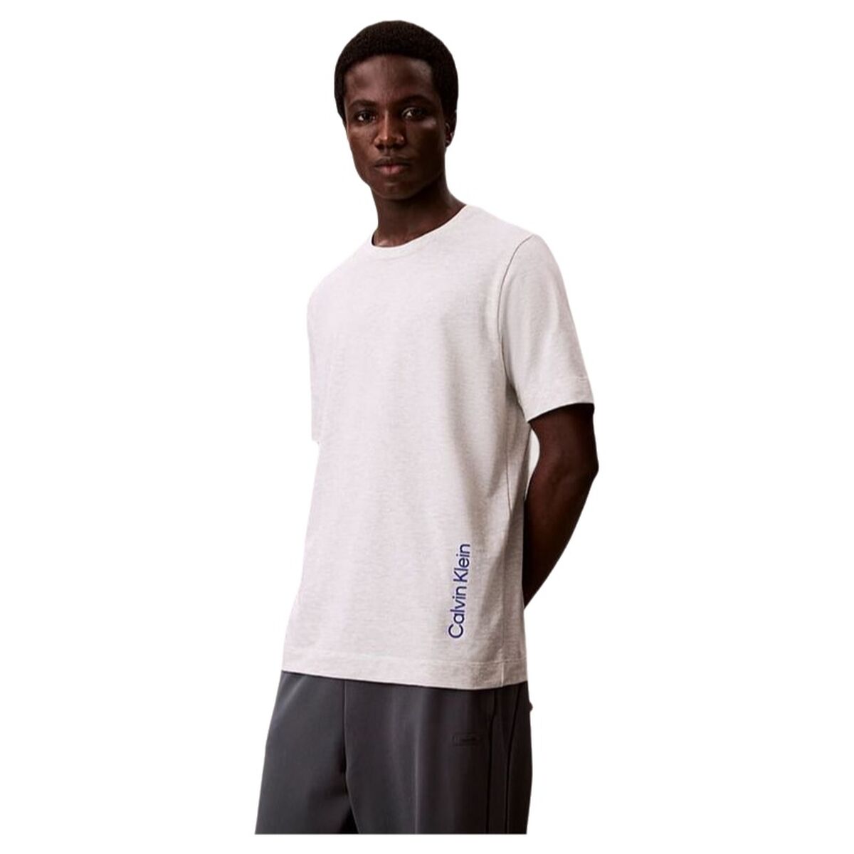 T-shirt med kortärm Herr Calvin Klein Lifestyle Vit