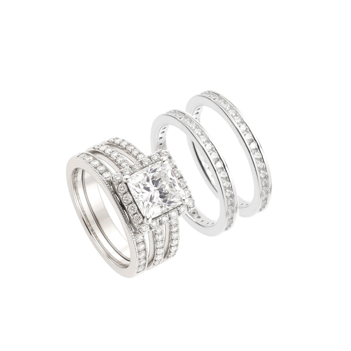 Damring Diamonfire 6117491082165 Silvrig 16,5
