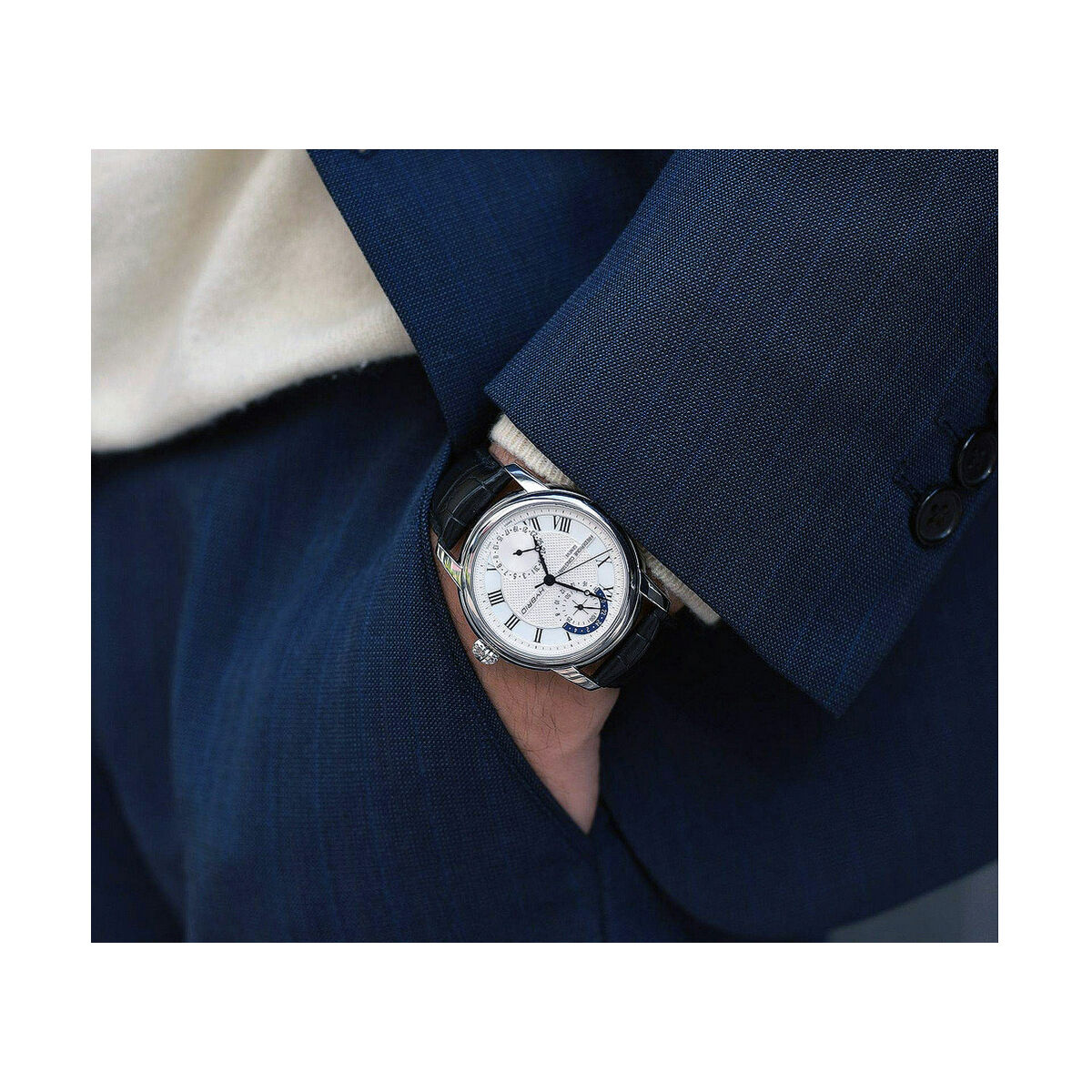 Herrklocka Frederique Constant HYBRID MANUFACTURE BLUETOOTH Svart - 2